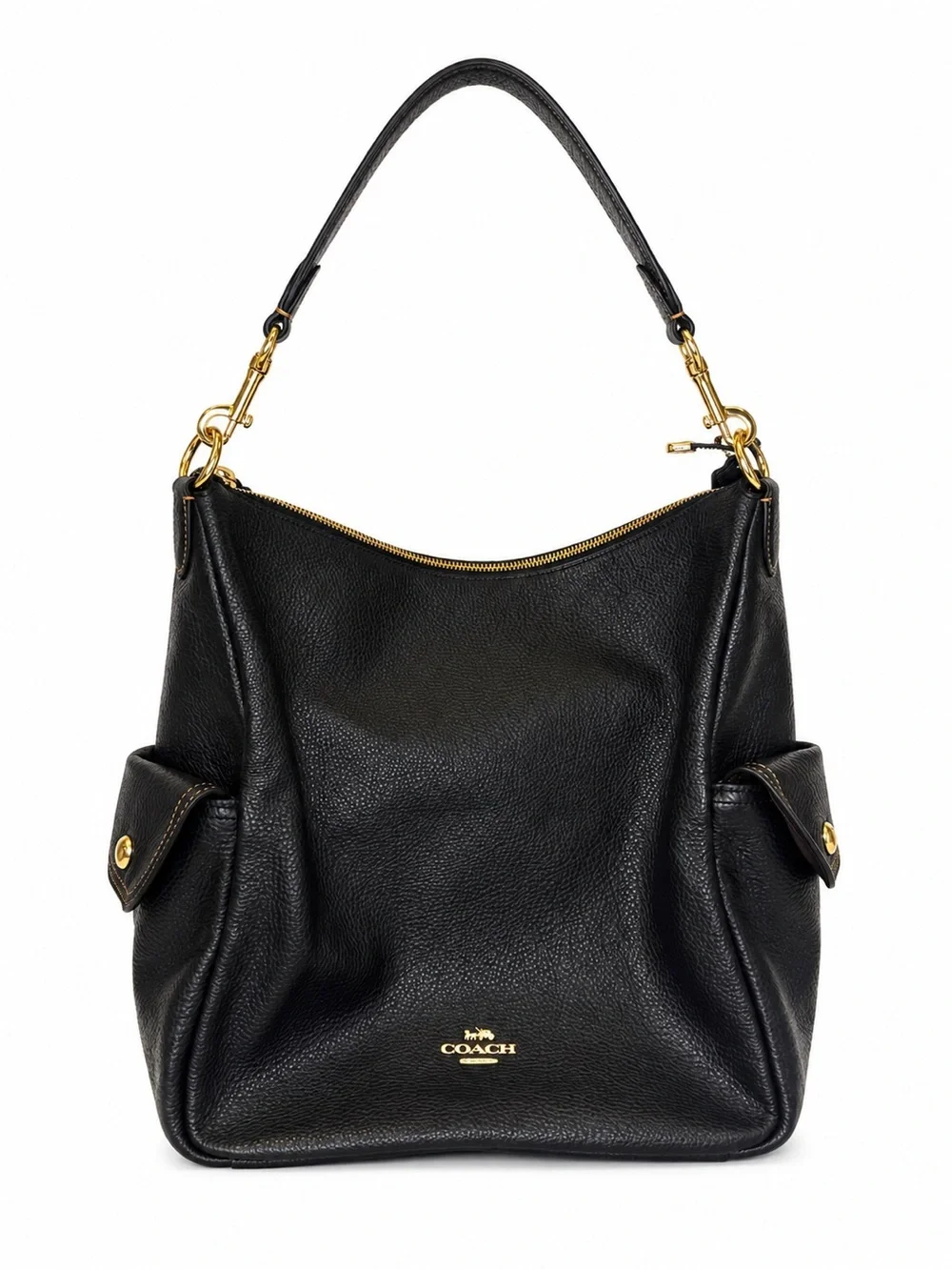 Coach Bailey Hobo Pebble Leather Shoulder Bag